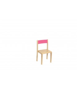 Detská stolička buková BKR2 ružová