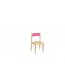 Detská stolička buková BKR2 ružová