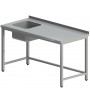 Nerezový umývací stôl NSU